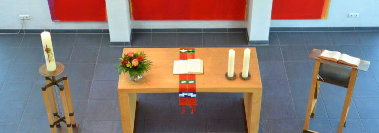 Blick auf den Altar in DBK