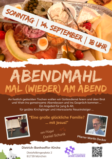 Abendmahl an Tischen