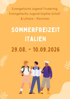 Sommerfreizeit Italien Plakat