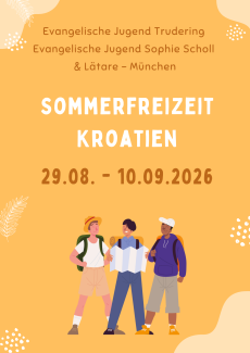 Plakat für die Sommerfreizeit