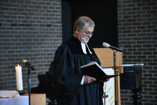 Pfarrer Gruzlewski predigt in Lätare
